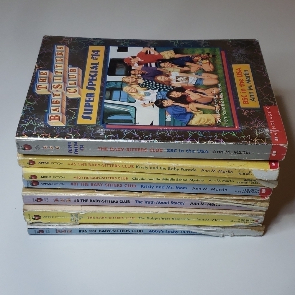 Vintage BABYSITTERS CLUB book bundle 7 books Special Edition